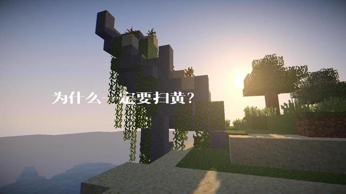 为什么一定要扫黄？