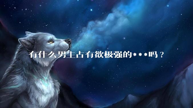 有什么男主占有欲极强的***吗?
